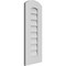 Ekena Millwork Arch Top Surface Mount PVC Gable Vent: Functional, w/ 3-1/2"W x 1"P Standard Frame, 12"W x 30"H GVPAR12X3001SF - alternate 5